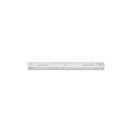 Business Source Sparco Standard Metric Ruler, 12" Long, Clear 1488
